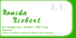 monika nieberl business card